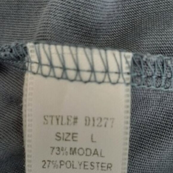 BEAR DANCE / Surplice Spaghetti Strap Stretchy & Soft Romper Blue Sz L - Picture 10 of 10